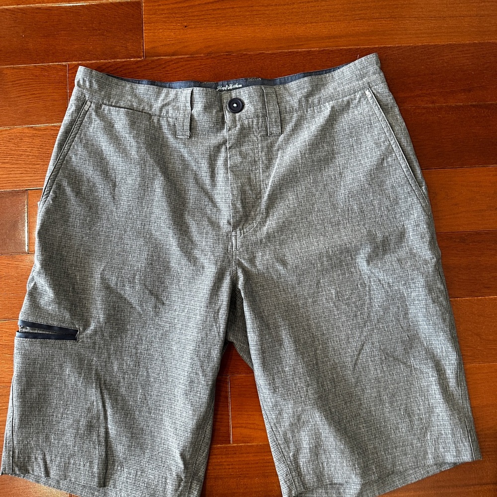 Flag & Anthem men's pinstripe gray shorts 30